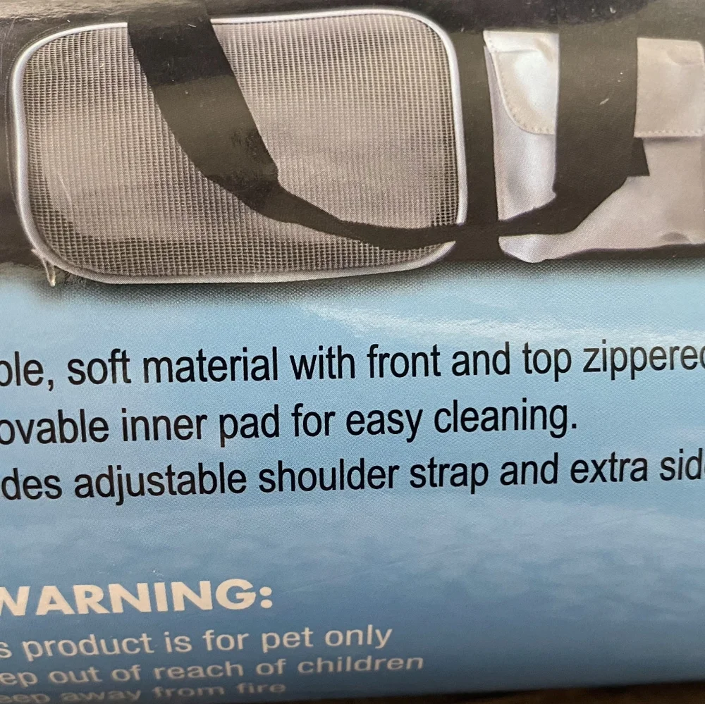 Black and Gray Pet Carrier